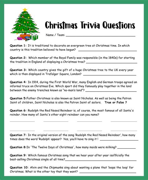 A printable trivia game that covers all things christmas, from popular music and movies to history and traditions, is great to play with the entire. 6 Best Easy Christmas Trivia Printable - printablee.com