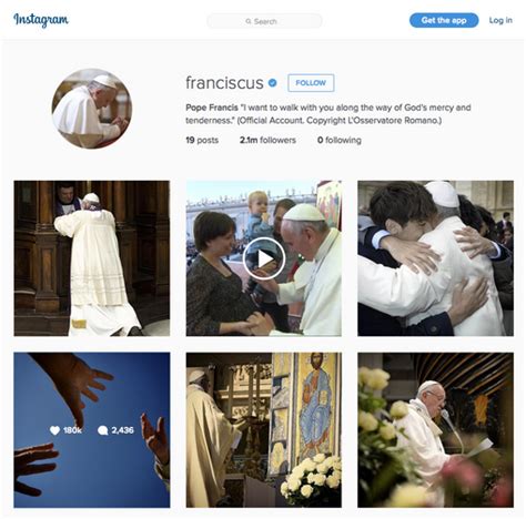 Social Engagement Pope Breaks Record On Instagram America Magazine