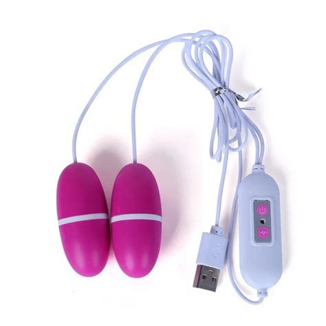 12 Speed Usb Double Jumping Eggs Mini Bullet Vibrator Sex Toy For Women Clitoris Stimulator Anal