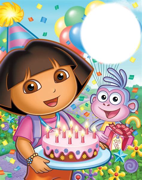 Happy Birthday Dora Montage Photo Pixiz