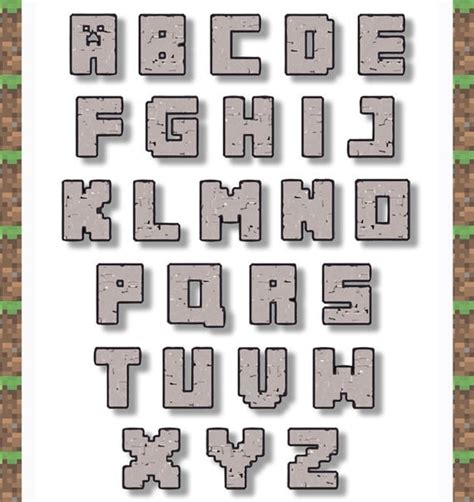 Alphabet Minecraft Letters Font O Maybe You Would Like To Learn More