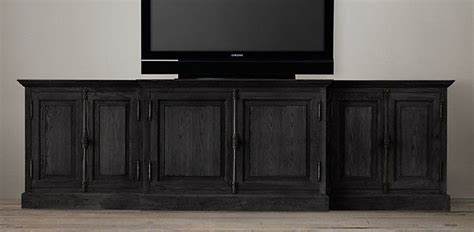 Chances are you'll discovered another painted tv stand collection higher design ideas. French Panel Collection - Black Oak Drifted | RH | Painted ...