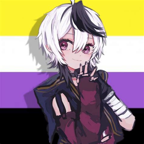 Embrace Non Binary Pride With A Stunning Flower Profile Picture