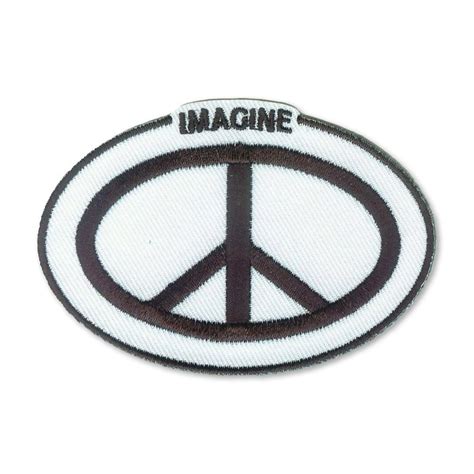 P237 Imagine Peace Sign Symbol Beatles John Lennon Embroidered Etsy