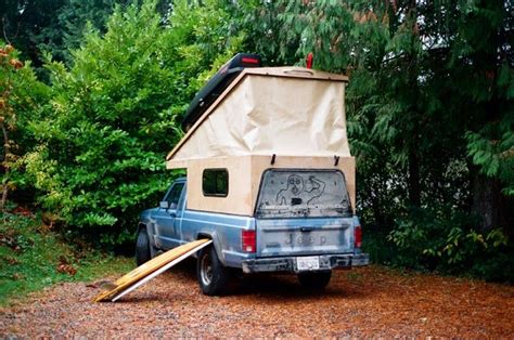 They are lightweight, easy to use, and some even have a bathroom! Overlandia Pickup Truck Camper : Trevor Gordon | Pop up truck campers, Truck camper, Pickup camper