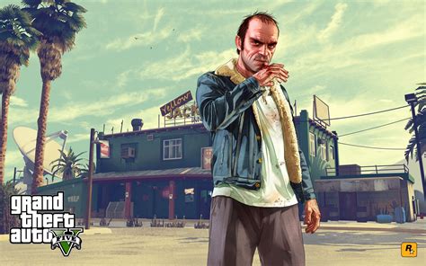 Grand Theft Auto V Trevor Bar Rockstar Games Wallpaper