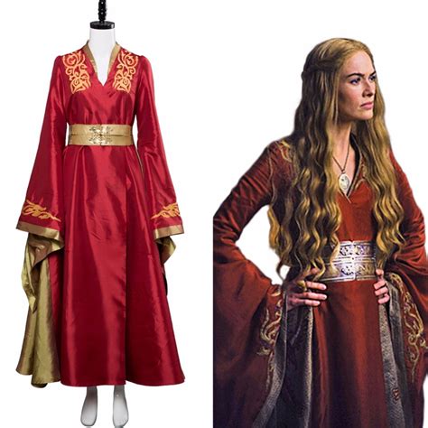Game Of Thrones Cosplay Cersei Lannister Costume Halloween Carnival