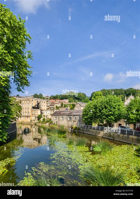 7 July 2017 Bradford On Avon Somerset England Uk The River Avon