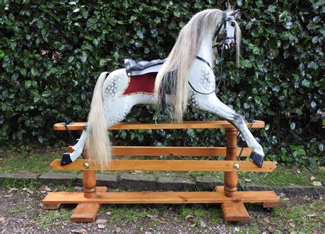 Large Deluxe Dapple Grey The Original Rocking Horse Works Oxfordshire