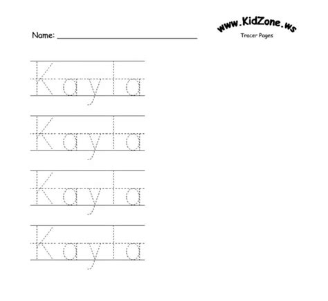 Free name tracing worksheets hersenkronkels info. Name Tracing Template Blank | AlphabetWorksheetsFree.com