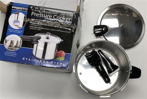 Presto 01362 6 Quart Stainless Steel Pressure Cooker Ebay