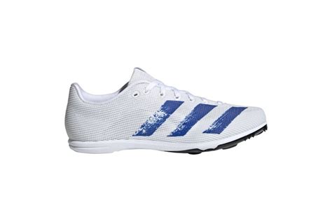 Adidas Allroundstar Junior Running Spikes White Blue Whirlwind Sports