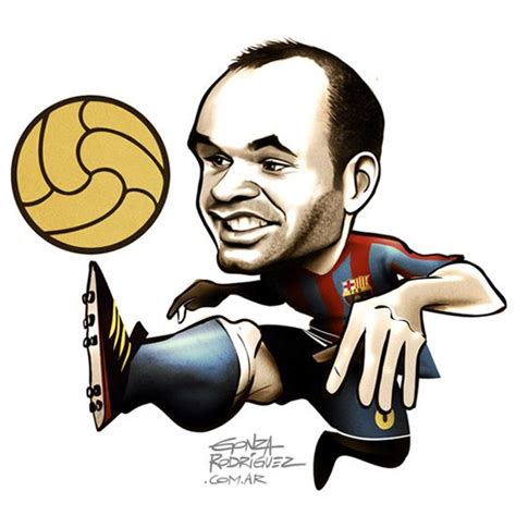 Iniesta Caricaturas Caricaturas De Famosos Visca Barça