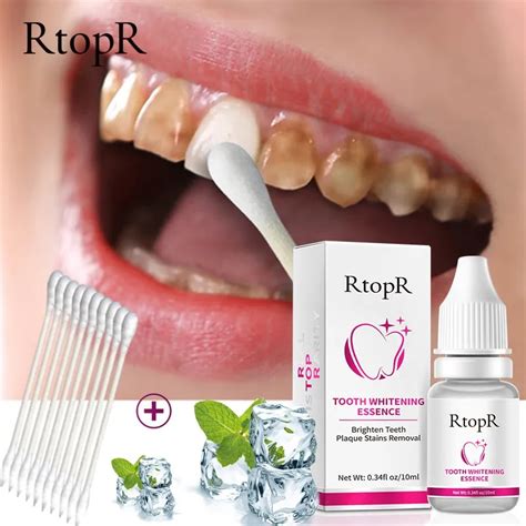 Rtopr Tooth Whitening Essence Remove Plaque Yellow Stains Whitening