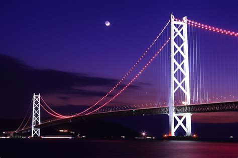 The Pearl Bridge Akashi Strait Bridge This Is The Longes Flickr