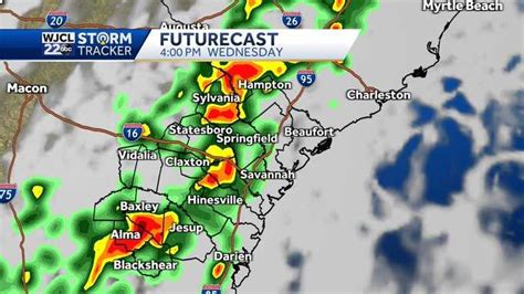 Savannah Severe Thunderstorms Possible Wednesday