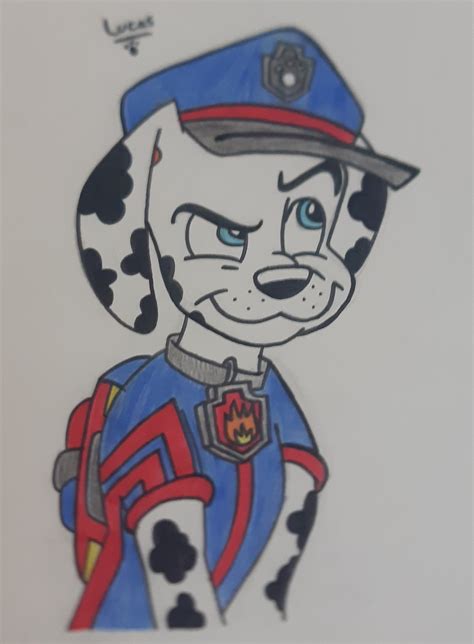 Paw Patrol Ultimate Police Rescue Marshall By L21fanarts On Deviantart