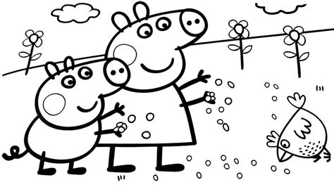 Free printable pigs coloring pages for kids. Peppa Pig Fall Coloring Pages - BubaKids.com