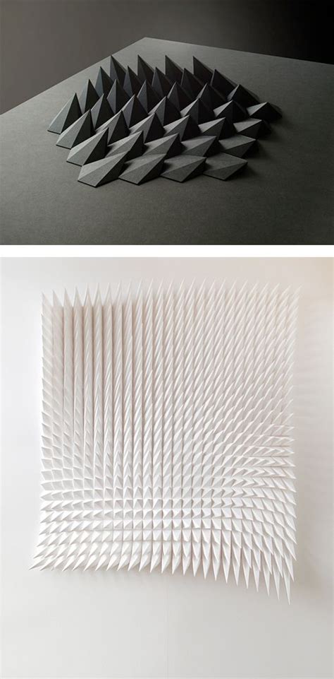 Folded Paper Sculptures By Matt Shlian Inspiration Grid Design