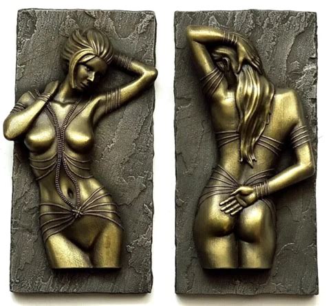 EROTIC SCULPTURE NUDE Art Home Decor Naked Woman Sexy Erotic Wall