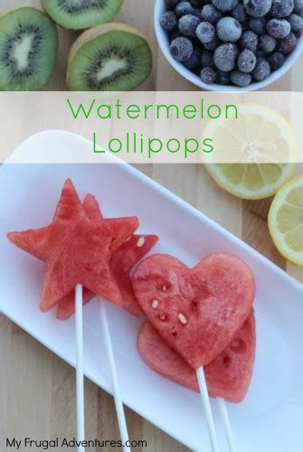 Watermelon Lollipops Fun And Healthy Childrens Snack My Frugal