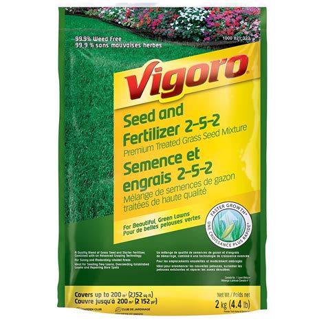 Because fertilizer for new grass is different from regular fertilizer, the nutrients in it can damage established lawns. Vigoro Premium Treated Grass Seed & Fertilizer Mix | The ...