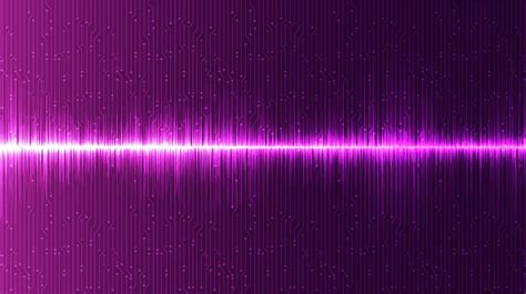 Ultra Violet Digital Sound Wave Backgroundtechnology And Earthquake