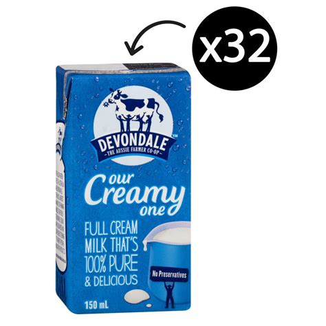 Devondale Long Life Full Cream Milk 150ml Carton 32 Winc