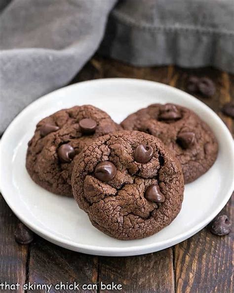 Double Chocolate Chunk Cookies That Skinny Chick Can Bake