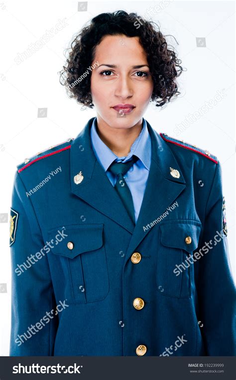 Young Beautiful Woman Police Uniform Stock Photo 192239999 Shutterstock