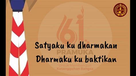 Hymne Pramuka Satya Dharma Pramuka Cover Lirik Youtube