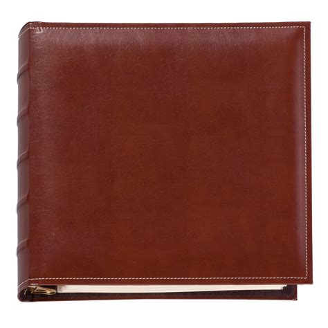 Exposures Charter Extra Capacity 3 Ring Photo Album Cognac