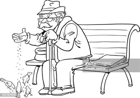Old Man In Park Cartoon Photos And Premium High Res Pictures Getty Images