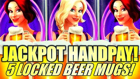 Jackpot Handpay Wow 5 Locked Beer Mug Wilds Heidi And Hannahs Bier