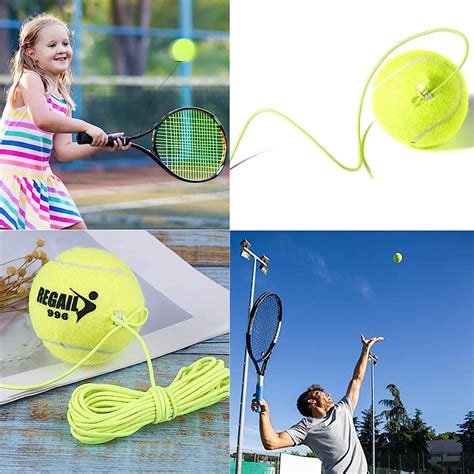 2 Pieces Elastic Tennis Training Ball Tennis Ball With Rope Tennis