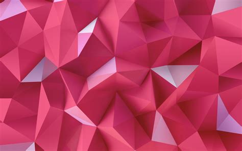 Pink Triangles Wallpaper 3d And Abstract Wallpaper Better