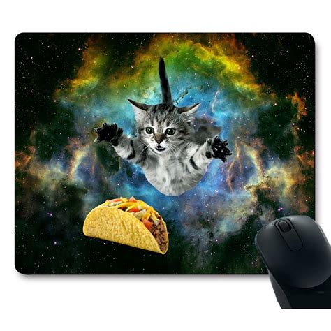 Make your desk your unique space with a new cat mouse pad from zazzle! KITTEN TACO SPACE MOUSE PAD - Didn't Know I Wanted That