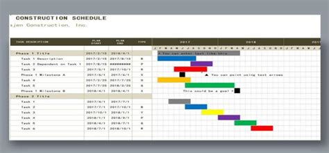 Construction Schedule Template Excel Free