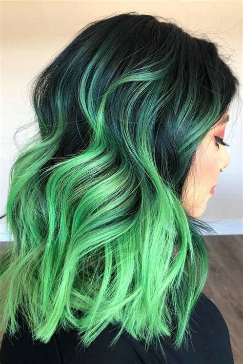 17 Great Ombre Styles For Darker Ombre Hair Dark Green Hair Black Hair