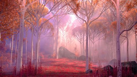 Autumn Forest Landscape 12K Wallpaper : Frozen