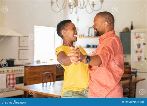Black Couple Dancing And Smiling Stock Image Image Of People Smiling