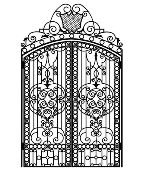 Royalty Free Wrought Iron Gates Clip Art Vector Images And Illustrations