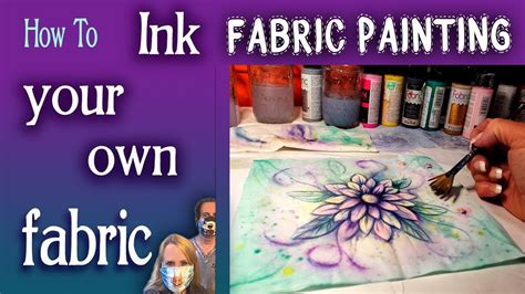 Was Live How To Do Fabric Painting Tutorial With Soft Inks Youtube
