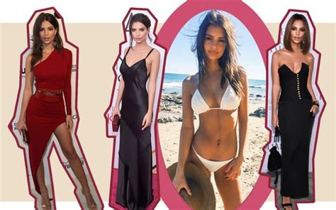 Dossi Fashion Emily Ratajkowski Aposta No Decote Para Fugir Do B Sico Vogue Moda