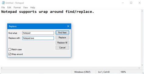 Find And Replace Text In Notepad In Windows 10 Tutorials