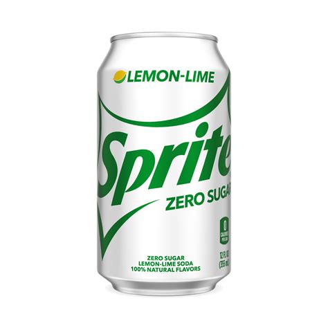 Sprite Zero Sugar Lemon Lime Diet Soda Pop Soft Drink 12 Fl Oz