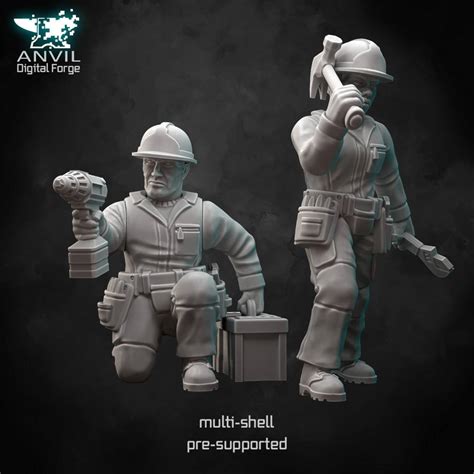 Digital Digital Modern Civilians Bundle Wargaming Miniature Stls