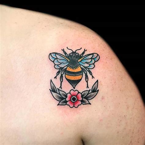 41 Cute Bumble Bee Tattoo Ideas For Girls Stayglam Stayglam
