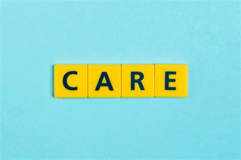 Free Photo Care Word On Scrabble Tiles