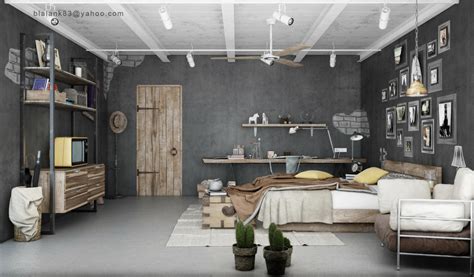 Industrial Bedrooms Interior Design ~ Home Design